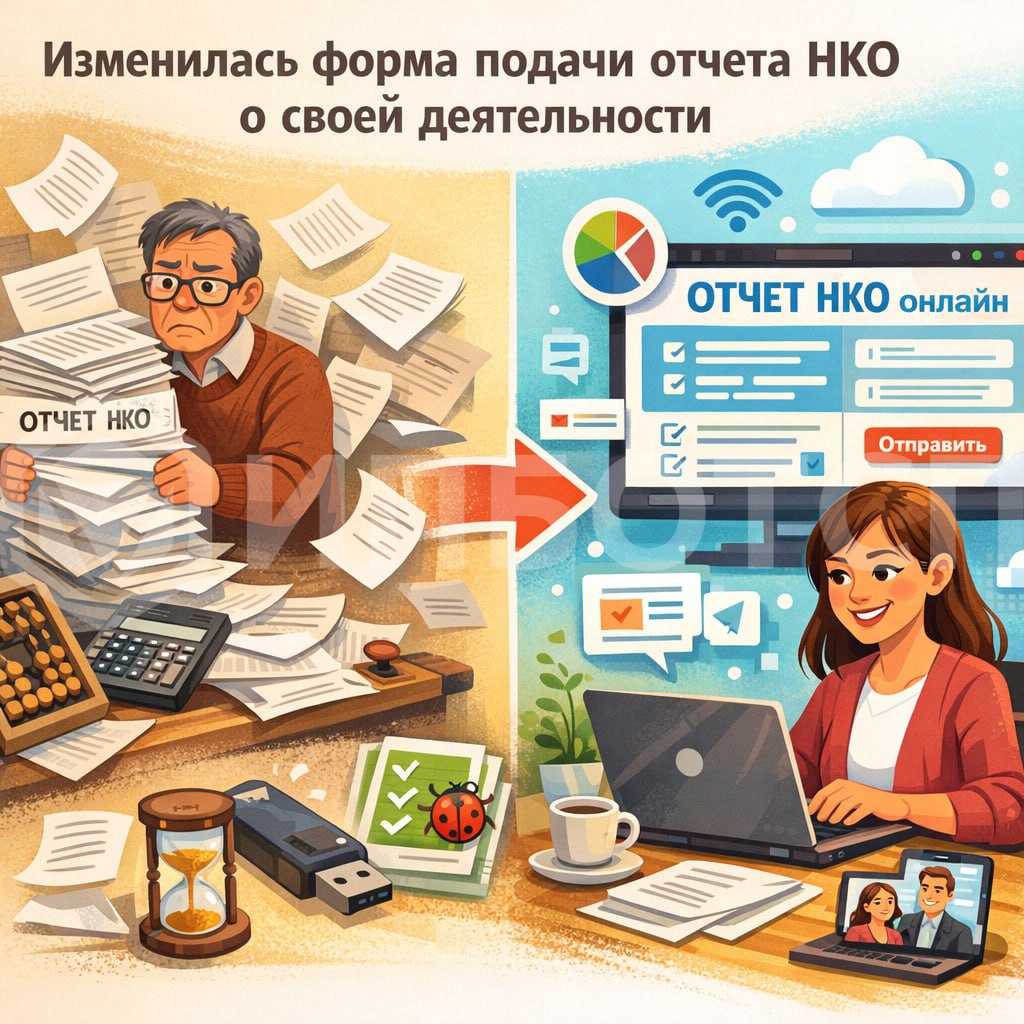 Изменилась форма подачи отчета НКО о своей деятельности Изменилась форма подачи отчета НКО о своей деятельности